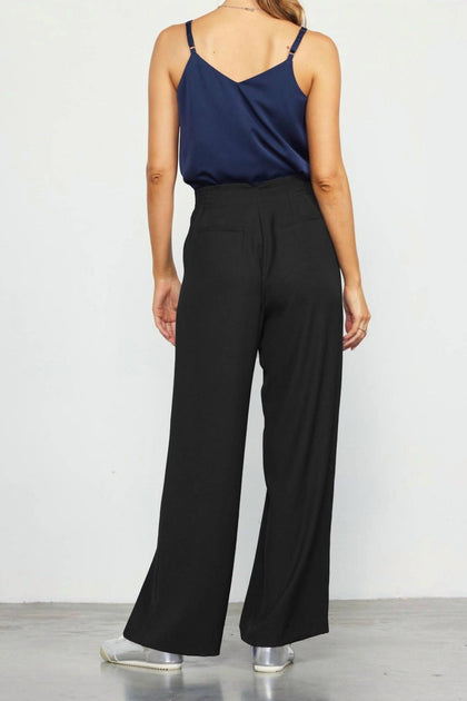 SKIES ARE BLUE Adria Trouser Pants Black Large 4