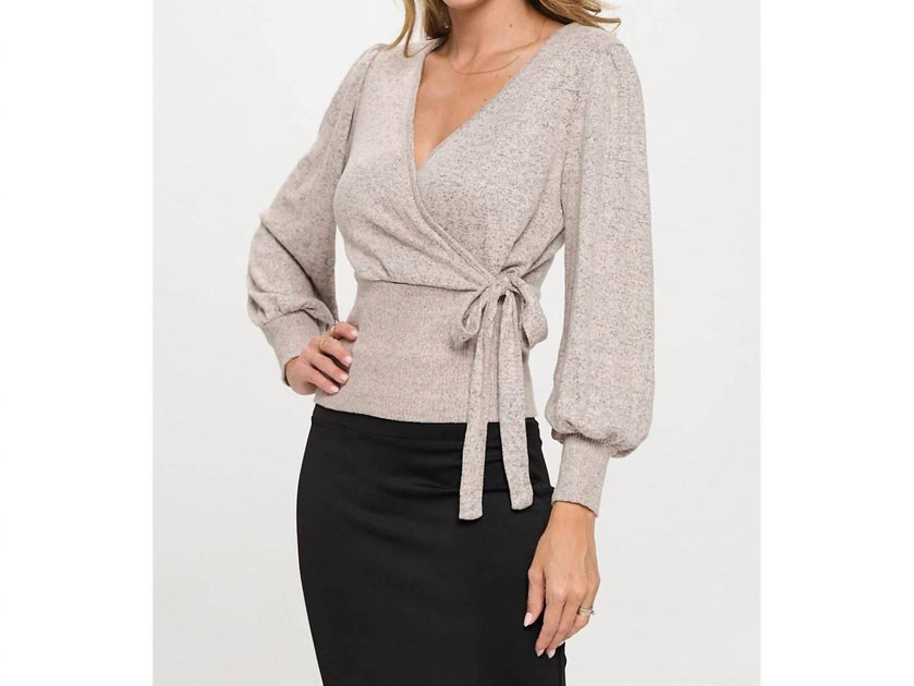 PerSeption Concept Side Tie Wrap Top Beige XLarge 4