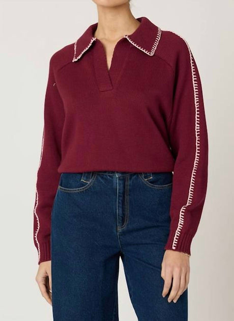 Cleobella Elly Sweater Red XL 2