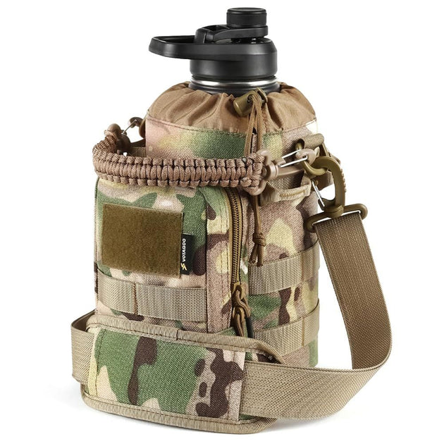 VOTAGOO 64Oz Tactical Water Bottle Brown One Size 2