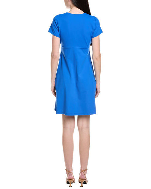 Susana Monaco V-Neck A-Line Mini Dress Blue XSmall 3