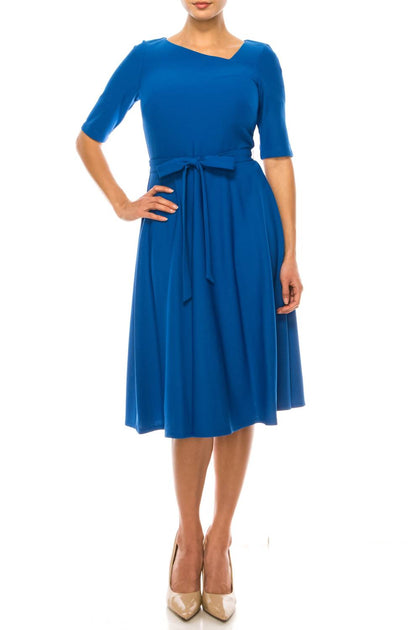 Maison Tara A-Line Dress Blue US 6 2