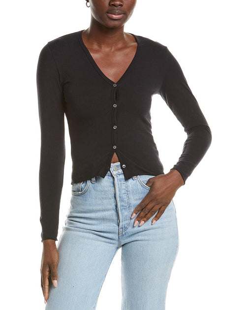 James Perse Cardigan Black Small 2