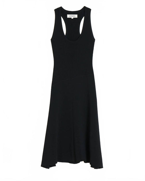 APPARIS Leo Midi Dress Black Small 4
