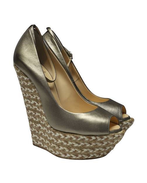 Giuseppe Zanotti Cumber 105 Wedge Gold 39.5 4