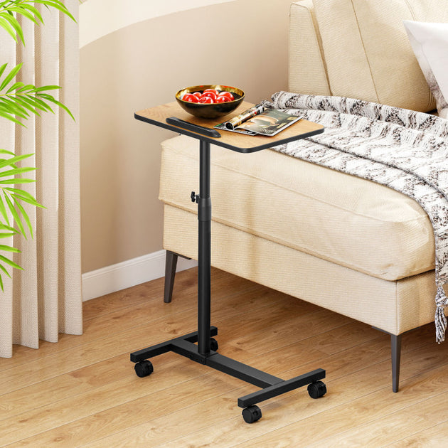 Hivvago Overbed Table Brown 5