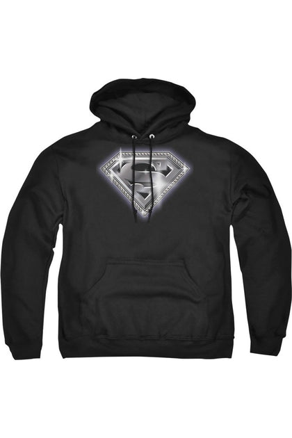 Gildan Superman Bling Shield Kapuzenpulli Schwarz XXX-Large 2