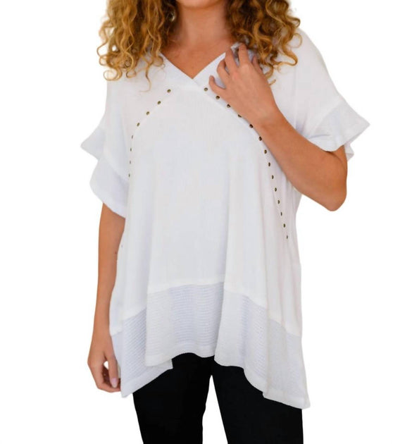 One Eleven North Giving Blouse White Small 3