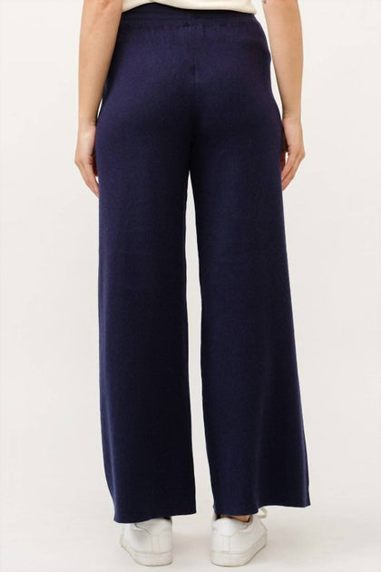 Cielo Knit Wide Sweater Pants Blue XL 3