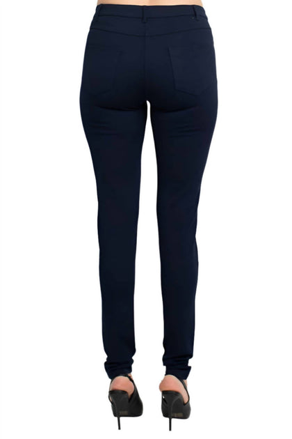 Alberto Makali Stretch Crepe Pant Blue US 10 4