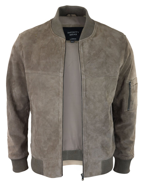 TruClothing Varsity Bomber Jacket Beige 5XLarge 4