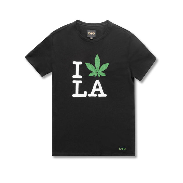 ON THIS DAY La Loves Weed Short Sleeve Sweatshirt Black XLarge 4