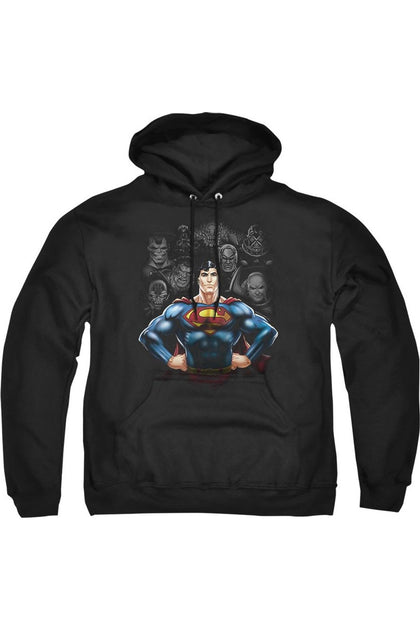 Gildan Superman Villains Kapuzenpulli Schwarz XL 2