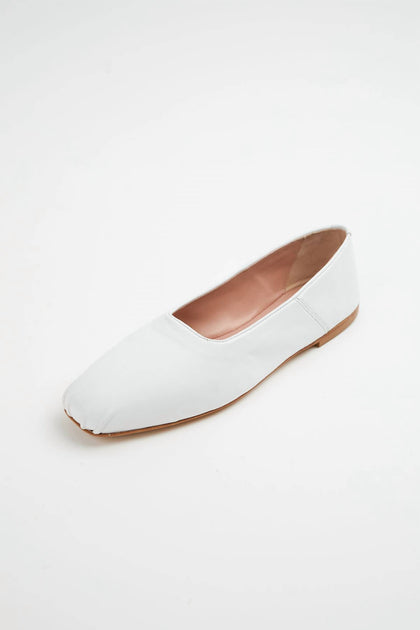 Gia Borghini Etesia Ballet Flat White 37 4