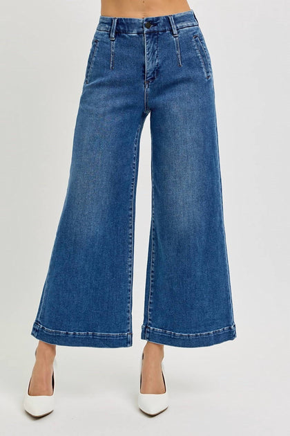Risen High Rise Crop Jeans Blue 29 2