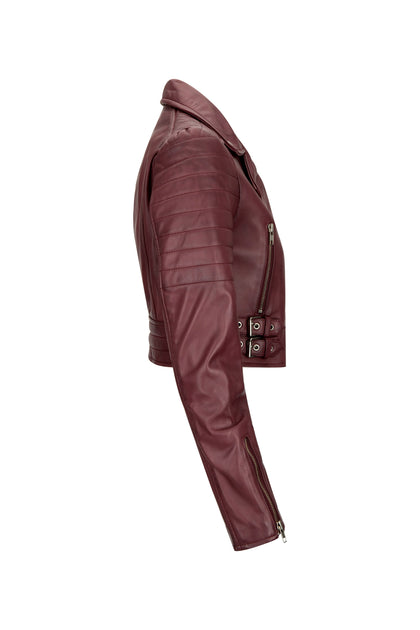 TruClothing Cross Zip Biker Leather Jacket Multi XL 3