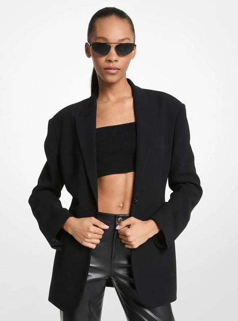 Michael Kors Crepe Blazer Black US 0 3