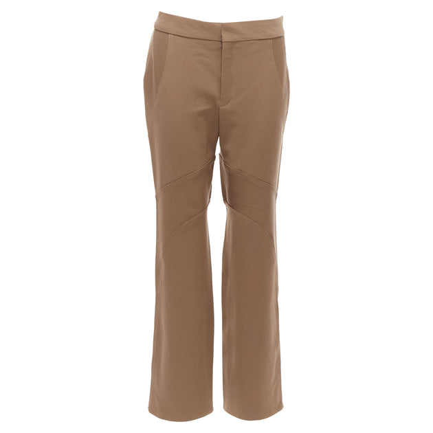 Marni Curved Panelled Trousers Brown 34 2
