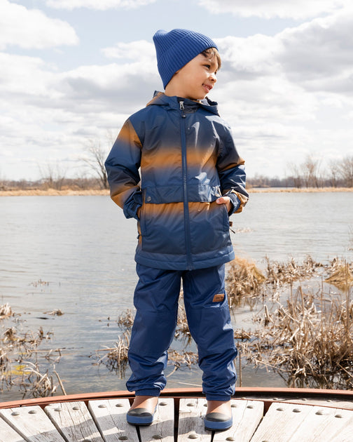 Deux par Deux Two-Piece Outerwear Set Blue/Brown US 4T 3