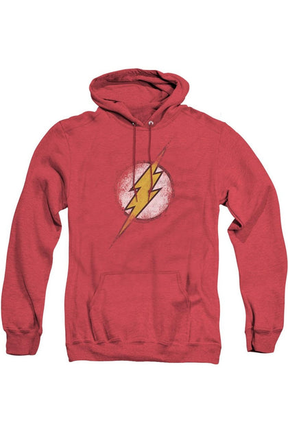 Gildan Justice League Destroyed Flash Logo Hoodie Red Small 2