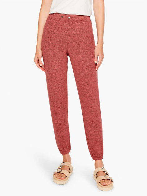 Nic + Zoe Sweet Dreams Jogger Pants Red Medium 2