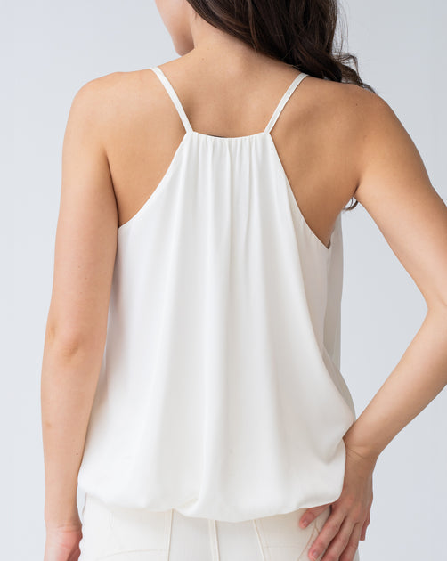 Adrienne Landau Faux Wrap Top White Medium 4