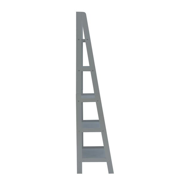 Linon Acadia Ladder Bookshelf Grey 4