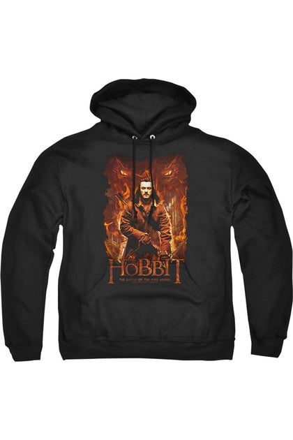 Gildan Hobbit Fates Hooded Sweatshirt Black Large 2