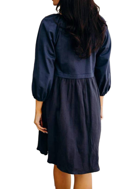Mikarose Dawn Dress Blue Large 4