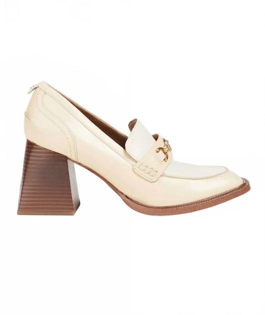 Sam Edelman Quincy Heeled Loafer White US 7.5 2