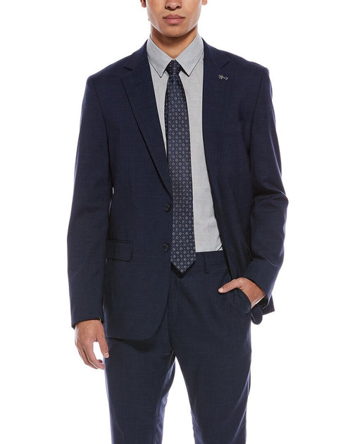 Scotch & Soda 2pc Windowpane Suit Blue US 48 Regular 4