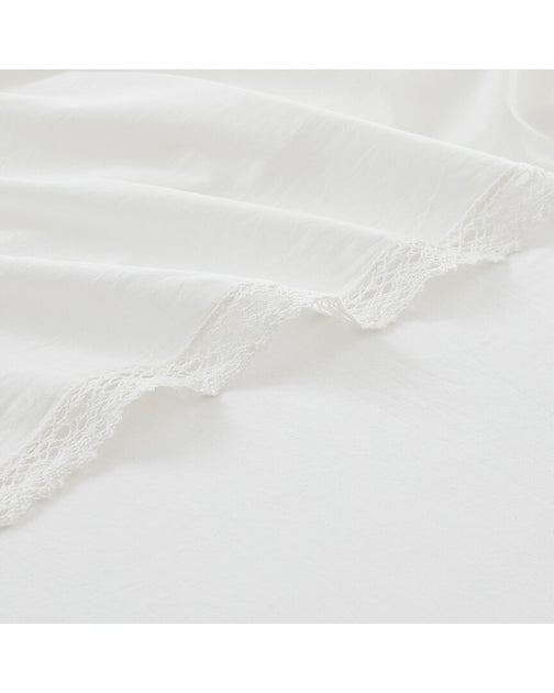 Lush Decor Evelyn Sheet Set White 3