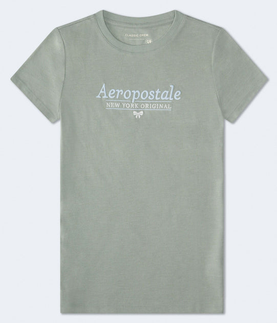 Aeropostale Original Bow Graphic T-Shirt Grün Medium 2