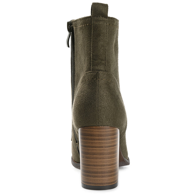 Journee Collection Baylor Bootie Beige US 8 Wide 4