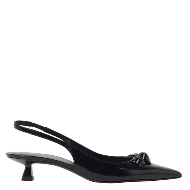 Stuart Weitzman Rosie 35 Leather Slingbacks Black US 6 2