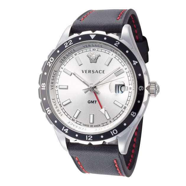 Versace Hellenyium Quartz Watch Silver 42mm 2