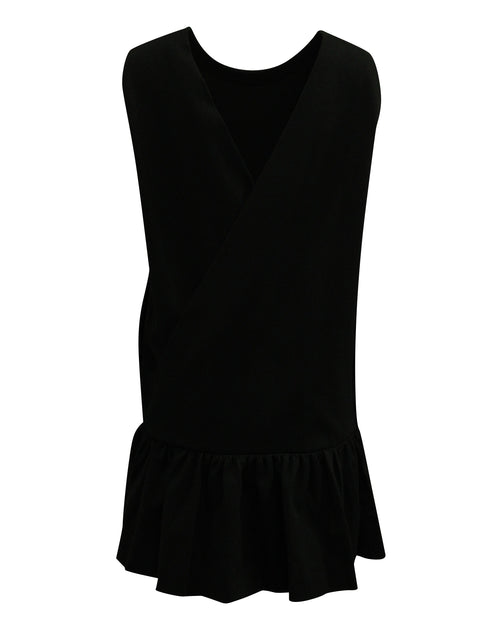 msgm black ruffle dress MSGM Girls Black Ruffle Dress