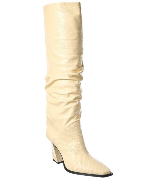 Jimmy Choo Hart 85 Knee-High Boot Beige EU 36.5 2