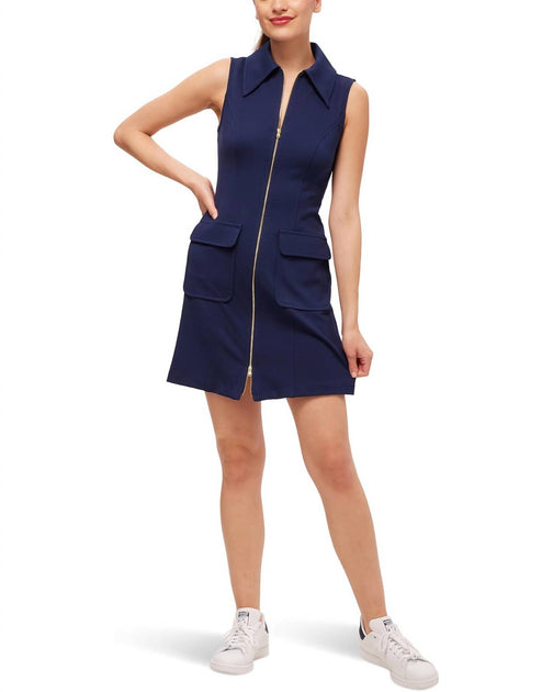 Trina Turk Rules Ärmelloses Kleid mit Doppelreißverschluss Blau US 2 2
