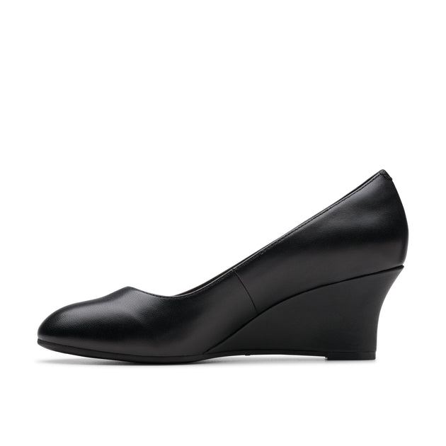 Clarks Olivette Pearl Wedge Heel Black US 9.5 3