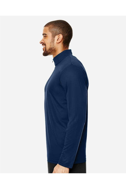 Team 365 Zone Performance Quarter-Zip Pullover Blue Large 4