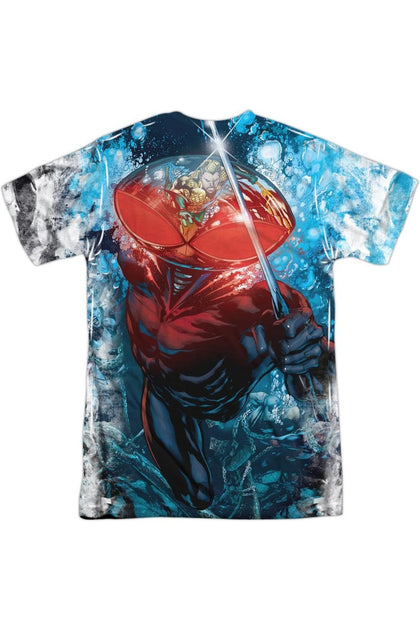 Gildan Justice League Aquaman Vs Manta Short Sleeve T-Shirt Multi XL 3