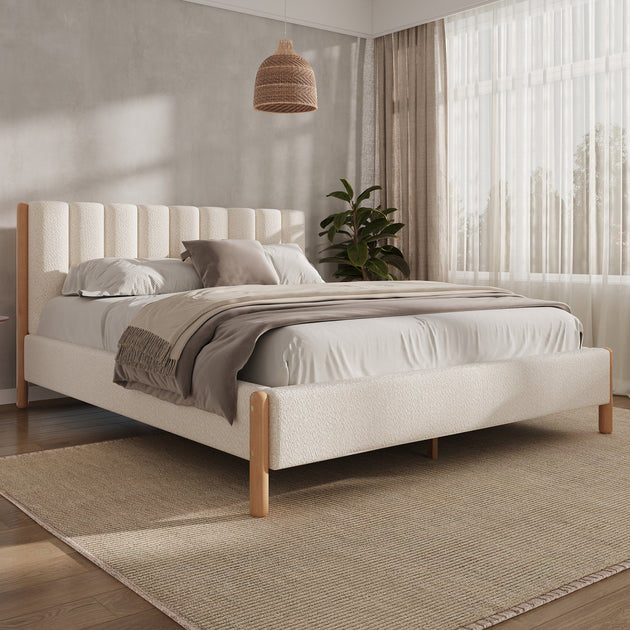 Streamdale Queen Bed Frame White 3