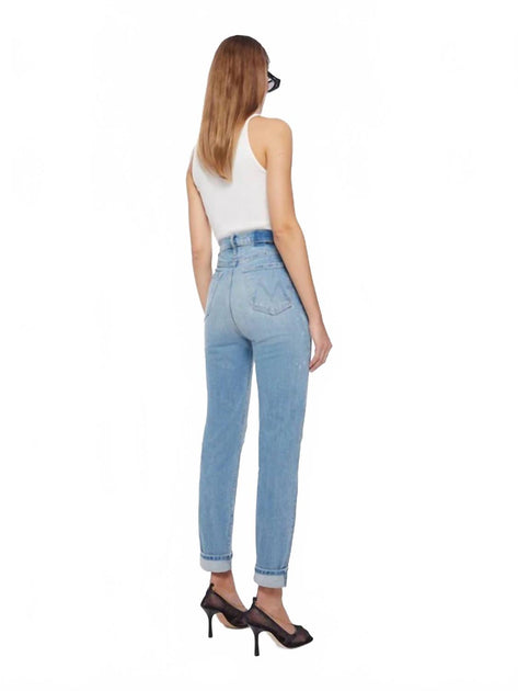 Mother Tune Up Hover Cuff Jeans Blue 30 3
