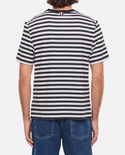 Thom Browne Striped Pocket T-Shirt Blue Large 4