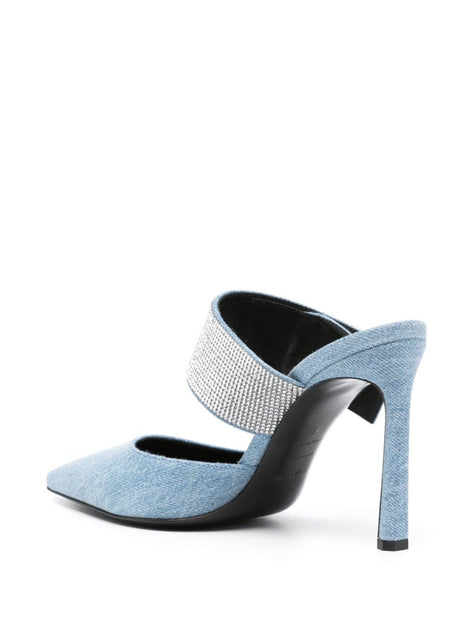 Sergio Rossi Pointed Toe Sandals Blue US 8 4