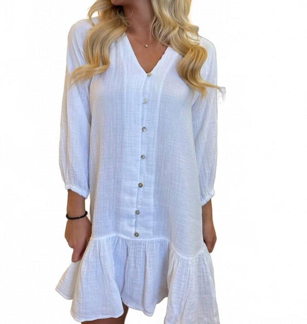 STARKx Alice Mini Dress White Medium 3