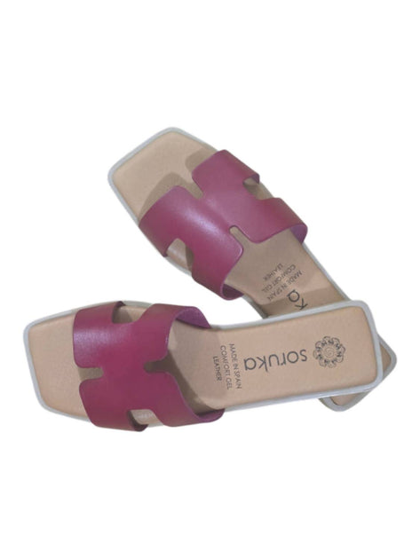Soruka Daphne Sandals Fuchsia/Beige US 10.5 2