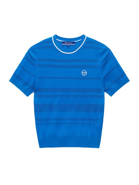 Sergio Tacchini Resort Knit Top Blue Medium 2