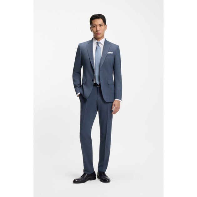 Boss Patterned Slim-fit Jacket blau US 36 Regular 3